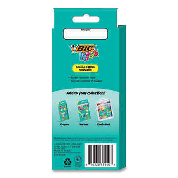 BIC® Kids Coloring Pencils, 0.7 Mm, Hb2 (#2), Assorted Lead, Assorted Barrel Colors, 24-pack freeshipping - TVN Wholesale